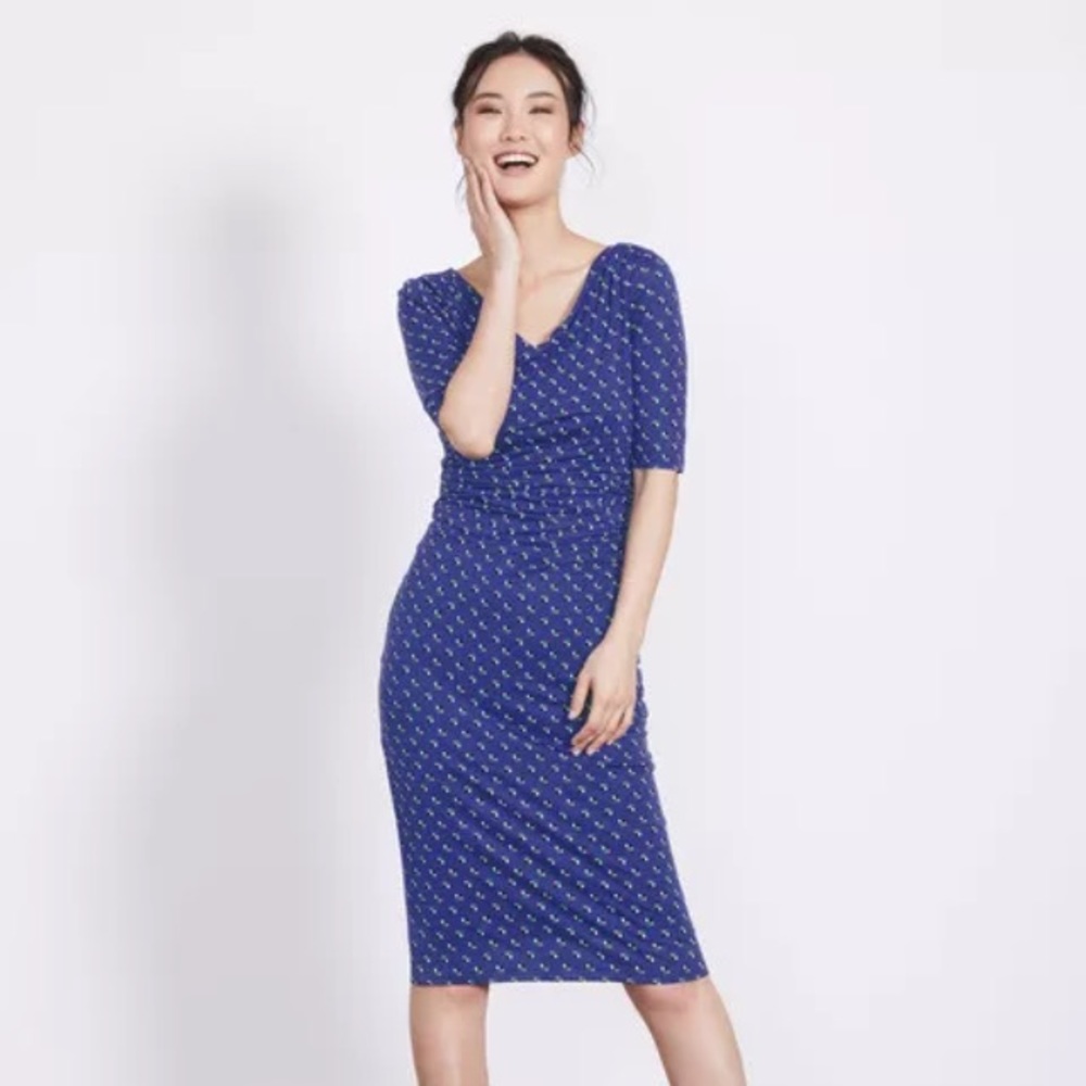BODEN Rita Ruched Dress US Size 8L